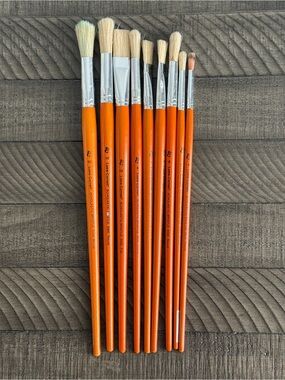 Loew Cornell Scholastic Bristle Painting Brushes - Retired